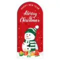 Christmas snowman sealing sticker holiday gift packaging decorative label decal item - Style A / 50 Pieces/Pack (13x6cm)