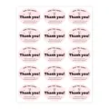 Pink oval thank you stickers roll, baking gift packaging sealing label decorative labels. - 10 Pieces/Pack / Pink