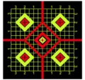 8-inch adhesive shooting target sticker with grid and bullseye for archery and dart practice. - Style 4
