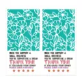 Rectangular floral thank you stickers for packaging, business seal labels and baking product decor. - Style 3 / 50 Pcs/Pack