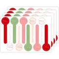 100pcs minimalist long round self-adhesive baking stickers for cake box dessert DIY decoration labels - Style 002 / 100 Stickers/Pack