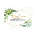Wholesale green plant thank you cards for business orders, blank greeting postcards. - 9x5.4cm (50 Pieces/Pack) / Green