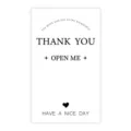 Minimalist thank you sealing stickers for mailer boxes packaging labels 50pcs pack - Style 2