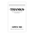 Minimalist thank you packing seal stickers for small business express delivery boxes and gift packages. - Style 3