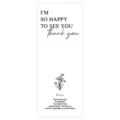 Minimalist floral thank you stickers for gift packaging, sealing, and business decoration. - Style 2 / 50 Sheets/Pack (15x6cm)
