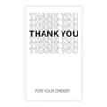 Minimalist thank you packing stickers, sealing labels for express delivery boxes, 50pcs pack. - Style 4