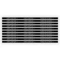 Black adhesive sealing sticker roll with English text for bakery and coffee cup decoration. - Style 1 / 34x1cm (10 Pcs/Pack) / Black
