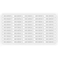 Long adhesive sticker roll for bakery boxes, coffee cups and dessert packaging sealing. - Style 3 / 26x1cm (10 Pcs/Pack) / White