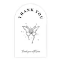 Arched thank you stickers for packaging, decorative sealing labels for gift boxes, 50pcs - Style 11