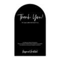 Black arch thank you stickers for packaging, 50pcs sealing labels for small business mailers. - Style 17