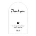 Minimalist arch thank you sealing sticker for express packaging, decorative box label - Style 18