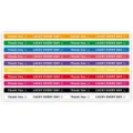 Long strip sealing stickers for bakery dessert packaging, colorful decorative adhesive labels - Style 002 / 100 Stickers/Pack