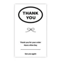 Simple minimalist thank you sealing stickers for packaging, express boxes, and envelopes. - Style 23