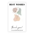 Minimalist flower sealing sticker for packaging, decorative express box sticker 50pcs/pack. - Style 36