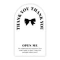 Minimalist arched thank you sealing stickers for express packaging boxes and gift decor 50pcs - Style 62