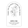 Minimalist arch thank you sealing stickers for express mailer boxes packaging decor - Style 59
