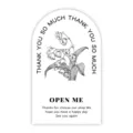 Minimalist lily of the valley thank you sealing sticker pack for express box packaging. - Style 60