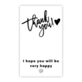 Minimalist black and white thank you sealing stickers for packaging, express box and gift boxes. - Style 55