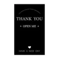 Minimalist black thank you sealing sticker for mailing gift boxes packaging 50pcs - Style 73