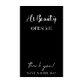 Simple minimalist black and white packaging sealing sticker thank you label for mailer box - Style 74