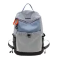 Sac à dos de sport colorblock, randonnée extérieure voyage léger loisirs sac de jour idéal - L / Bleu