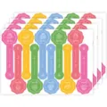 Adesivi da forno lunghi colorati etichette di sigillo rotonde per decorare scatole di dolci - Stile 019 / 100 Adesivi/Confezione