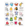 Cute cartoon English reward stickers sheet, waterproof self-adhesive vinyl decal for kids. - Color 002