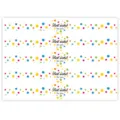 Colorful polka dot baking sealing sticker long strip dessert packaging decorative label - Style 10 / 50 Pcs/Pack