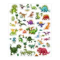 Schattige cartoon dinosaurussen stickers vel voor kinderen, waterdichte DIY decoratieve stickers. - Stijl 1 / 10 Vellen/Pak