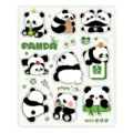Cute cartoon panda stickers sheet aesthetic waterproof vinyl decals for water bottle laptop decorations - Style 11 / 10 Sheets/Pack