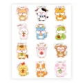Cute 12 Chinese zodiac animal cartoon stickers sheet, waterproof kids reward decals for journal. - Style 14 / 10 Sheets/Pack