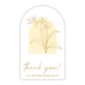 Minimalist arch orchid thank you sticker for packaging box seal and gift decoration 50pcs - Style 24 / 9x5.4cm