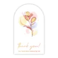 50 Pcs Arch Thank You Sealing Stickers Minimalist Watercolor Floral Packaging Labels for Mailer Box - Style 42