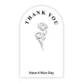 Minimalist arch thank you sticker for express box sealing packaging decoration 50pcs - Style 003