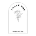 Minimalist arch thank you sealing stickers roll for packaging, gift boxes and decorative labels. - Style 44