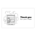 Minimalist thank you card design for small business packaging, premium paper greeting note. - Style 13 Art Paper / 50 Sheets