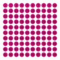 Colorful round number stickers 1 to 100 dot labels for sorting organization and inventory tagging - 10mm Diameter / Rose Red Background Black Text