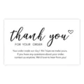 Pack of blank handwritten style thank you cards for business packaging orders and notes. - Style 16 Art Paper / 50 Sheets