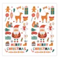 Christmas holiday decorative sealing stickers cute Santa Claus reindeer gift labels packs - Style 16 / 25 Sheets/Pack (50 Stickers)
