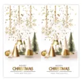 Christmas sealing stickers festive gift packaging decorative labels gold tree design 50pcs - Style 18 / 25 Sheets/Pack (50 Stickers)