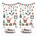 Christmas stickers self-adhesive holiday gift box sealing labels festive decor set pack - Style 20 / 25 Sheets/Pack (50 Stickers)