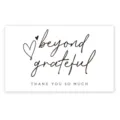 minimalist white thank you card business greeting card message note stationary pack - Style 11 / 50 Sheets/Pack