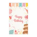 Cute birthday greeting card pack, colorful cartoon design for party decoration gifts. - Style 2 / 50 Pieces/Pack