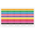 Colorful long strip stickers featuring English text for baking and cup decoration. - Style 009 / 100 Stickers/Pack