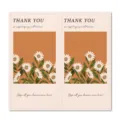 Rectangular floral daisy sealing sticker and packaging label for takeout boxes and baking gifts. - Style 4 / 50 Pcs/Pack