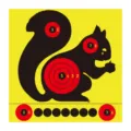 Eichhörnchen Schießscheibe Aufkleber selbstklebend Bogen und Schießen Dart Zielscheibe - Stil 11