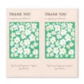Floral pattern rectangular thank you sticker packaging label sealing sticker for small business - Style 6 / 50 Pcs/Pack