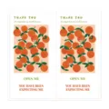 Rectangular orange sealing stickers for packaging, baking, and cute business boxes. - Style 8 / 50 Pcs/Pack