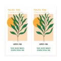 Botanical thank you packaging stickers roll for small business sealing and gift decoration. - Style 9 / 50 Pcs/Pack