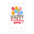 Jolies cartes de vœux joyeux anniversaire ballons colorés paquet pour cadeaux de fête. - Style 11 / 50 Pièces/Pack
